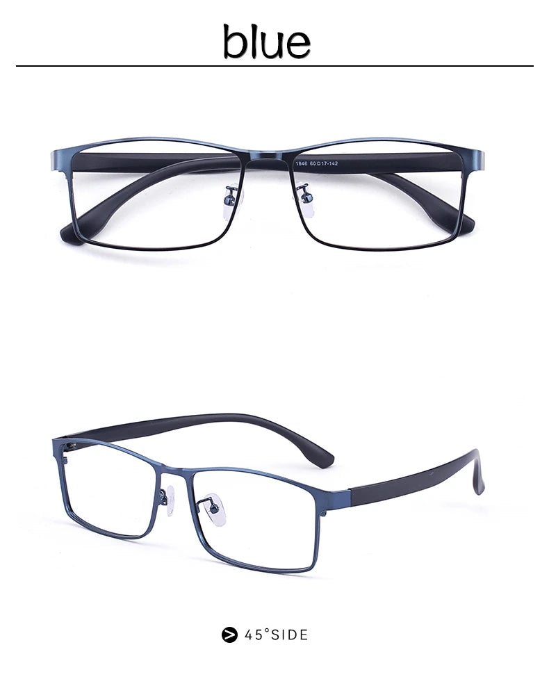 59mm-152mm big size glasses frame reading glasses  for men dioptric big face glasses Color changing prescription glass