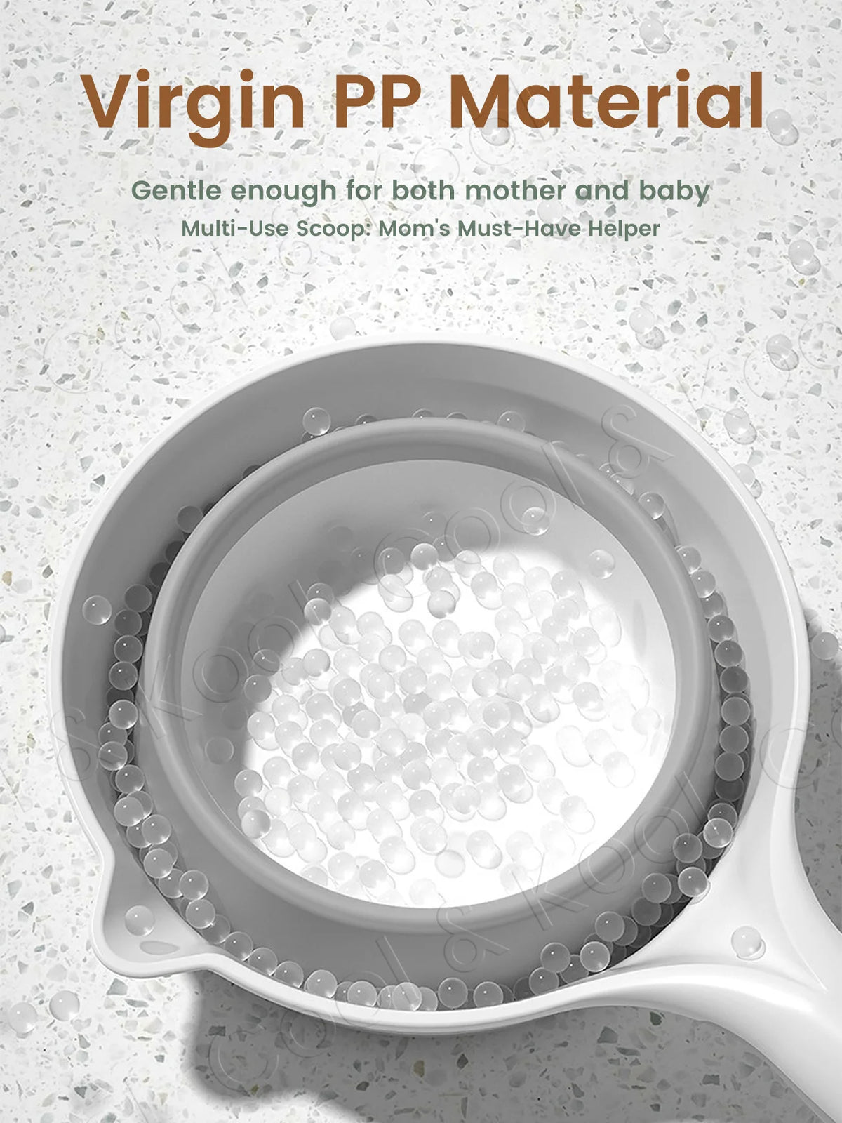 Baby Bath Rinsing Cup, Anti-Slip & Hangable Shampoo Helper for Mess-Free Hair Wash