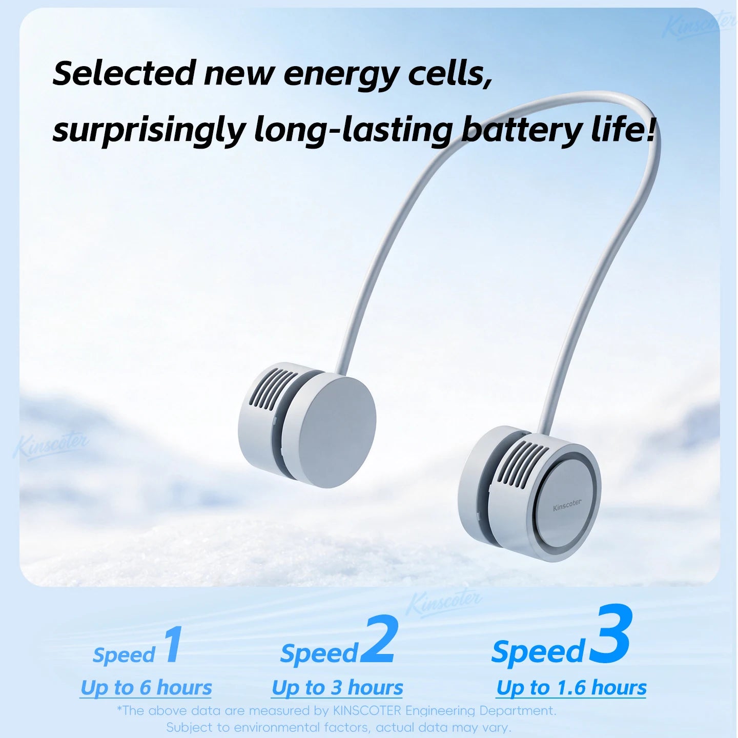 New Portable Neck Fan, Foldable Mini USB Fan, Rechargeable 1600mah Cooling Wind Fans, Personal Silent Neckfan For Sports