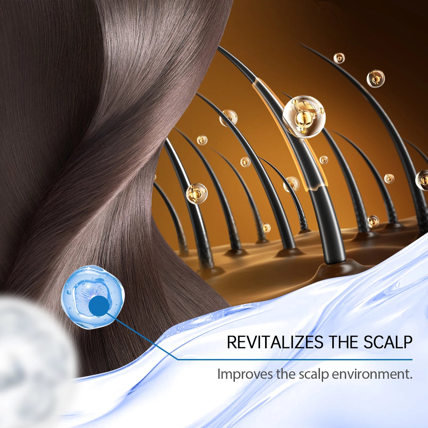 Rosemary Scalp Massager Roll-On Serum Repairing Damaged Dry Scalp Hydrate Anti Hair Loss Strengthen Hair Roots Smooth Hair Care