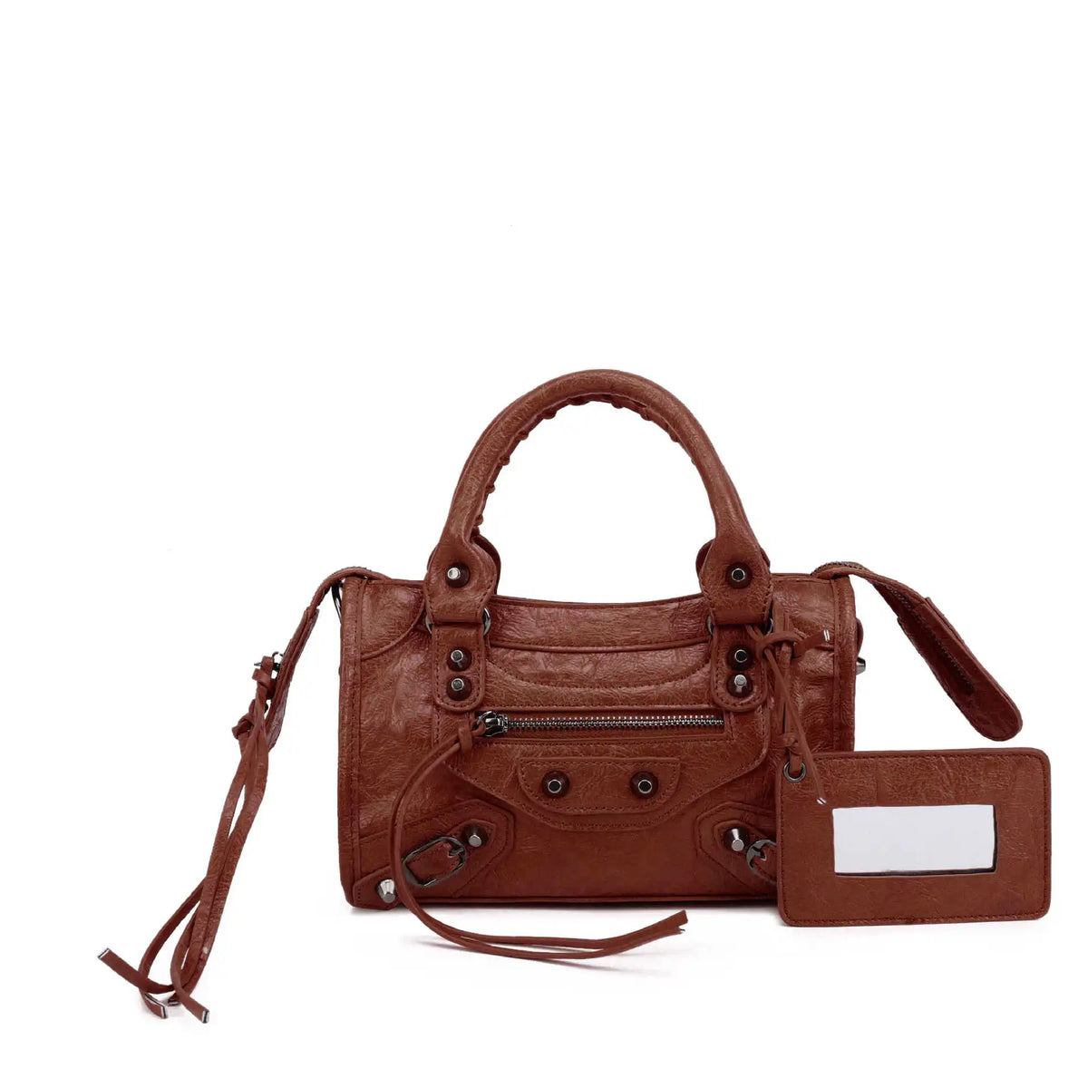 Luxury Designer City Motorcycle Shoulder Tote Bag for Women Large Capacity Autumn Winter Handbag Crossbody Stylish Women's Bag