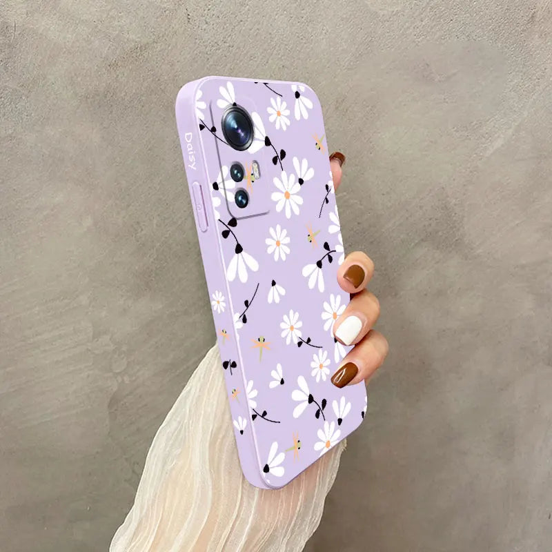 Daisies Fly Phone Case For Xiaomi Mi 13 12 12T 12S 11 11T Ultra 10 10T 9 9T 9SE 8 Pro Lite 5G Liquid Silicone Cover