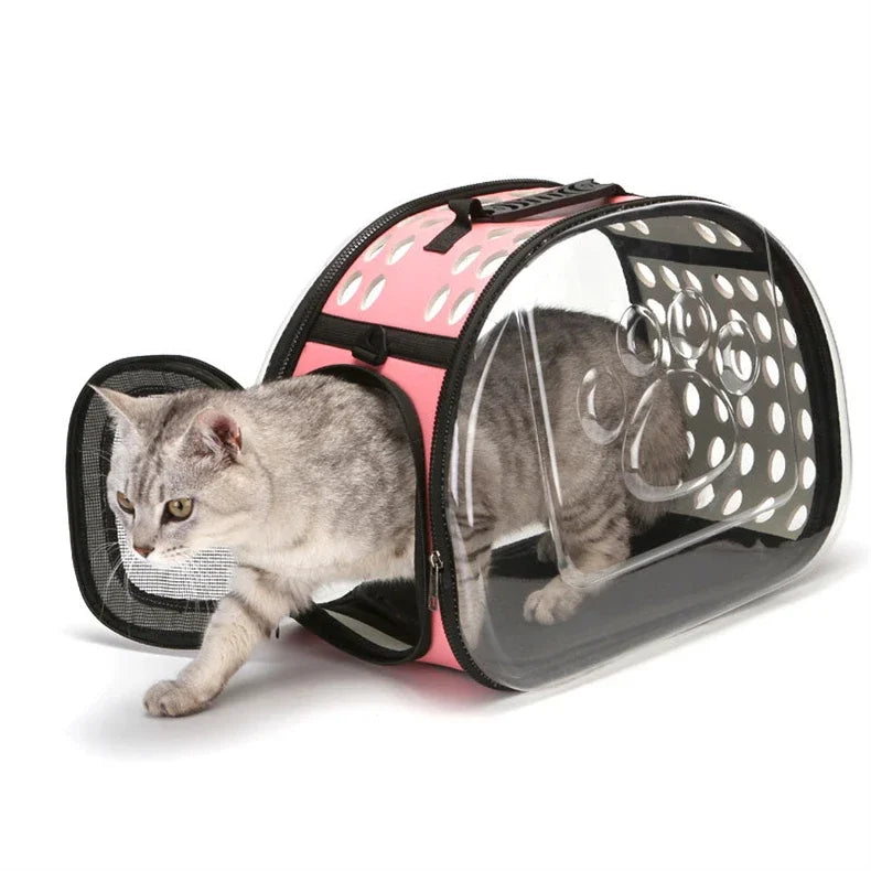 Cat Carrier Bag Outdoor Pet Shoulder bag Pet Dogs Cats Portable Breathable Collapsible Travel Cat Carrier Bag small dog