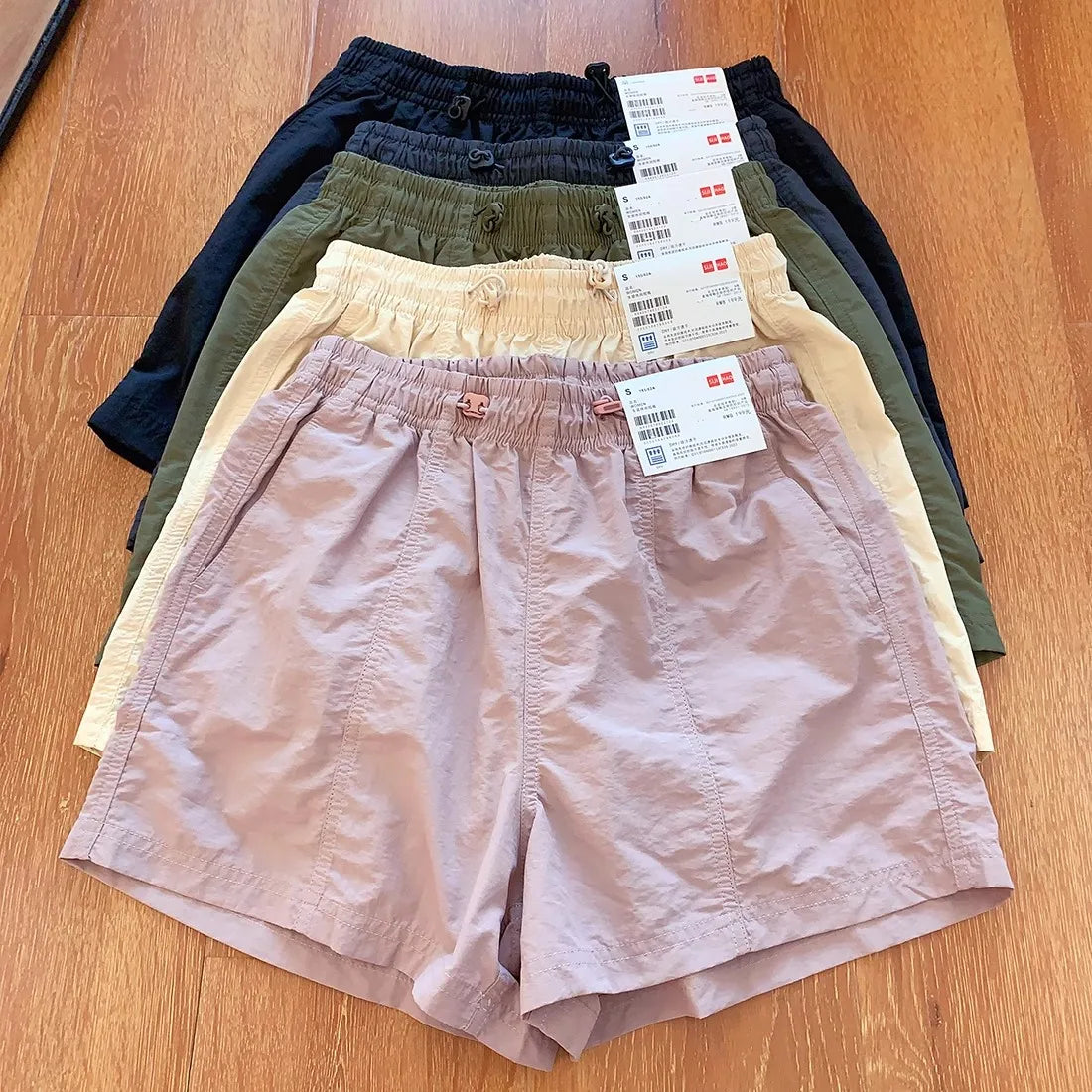 Summer New Women's Casual Thin Quick Dry Sport Shorts High Waist Wide Leg Pants High Waist Absorb Sweat Summer Fashion
