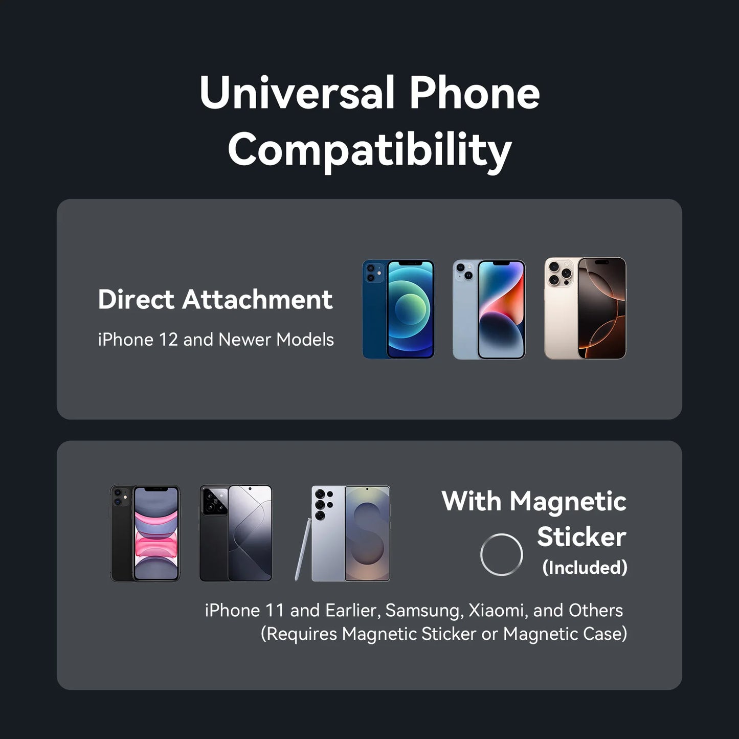 Vention Magnetic Phone Holder Desktop Hands-Free Detachable Airplane Car Travel Essentials Flexible Phone Mount For iPhone 17 16