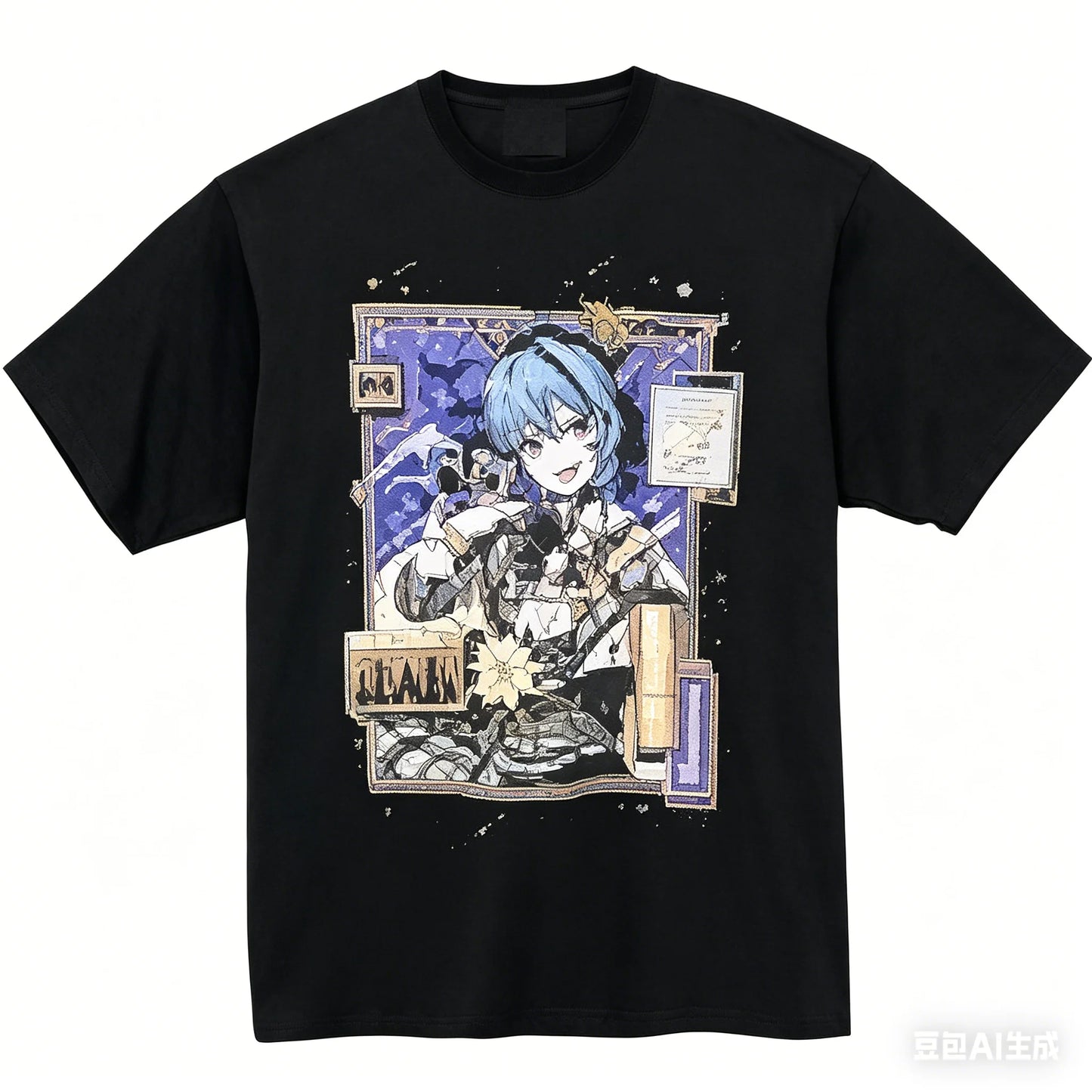 Hoshimachi Suisei T-shirt personality Clothes New Model Anime T-shirt Yearround clothing Streetwear Plus Size Unisex hot product
