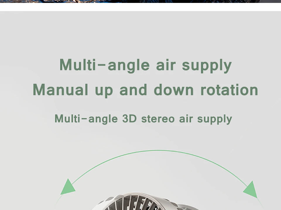 Remote Control Floor Table Air Cooler Mini Portable Wireless Ceiling Fan 360° Rotation 3-speed Wind For Camping Home Night Light
