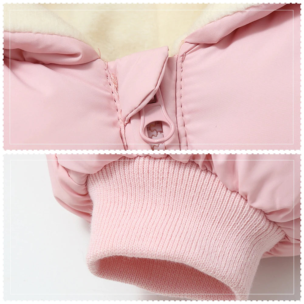 LPATTERN Toddlers Winter Romper,Hood Windproof Babies Jumpsuits,Infant Boys Overalls,Girls Sonwsuits,Warm Children's Outfits