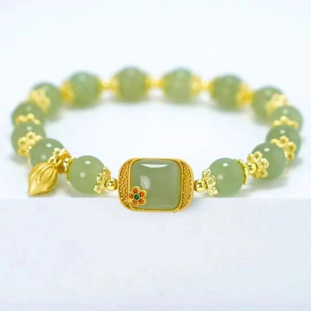 Elegant Temperament Jewelry Natural Hetian Jade Bracelet High Sense For Female Party Wedding Jewelry Gift