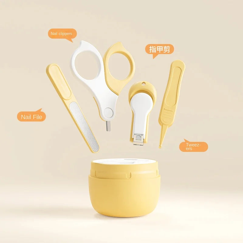 Baby Nail Clippers Newborn Baby Nail Clippers Set Children's Nail Care Supplies Anti-pinch Nail Clippers