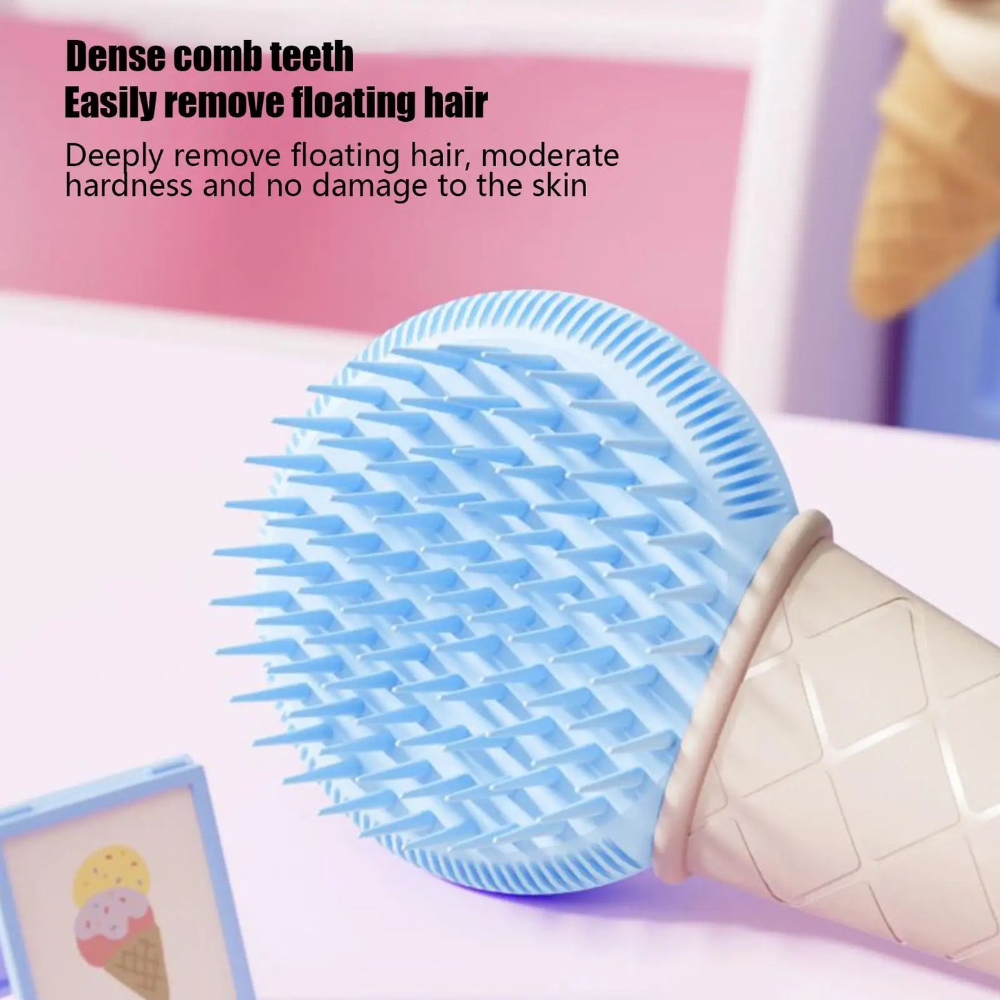 Dog Grooming Brush Animals Skin Massaging Soft Bristles Pet Cat Dog Hair Grooming Brush For Indoor Outdoor Long Short Coat Small