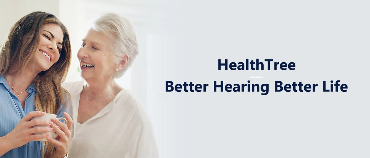 HealthTree Mini Hearing Aids Digital Rechargeable Hearing Aid 16-Channel Sound Process Portable for Deaf Elderly Sound Amplifier