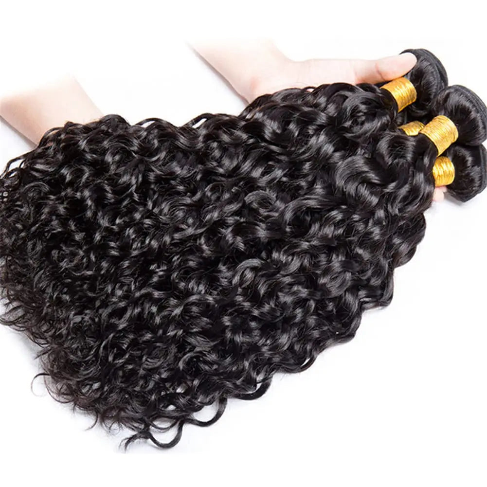 Water Wave Bundles Human Hair Extensions For Women Peruvian Hair Bundle Raw Virgin Hair Unprocessed Human Bundle Curly Hair