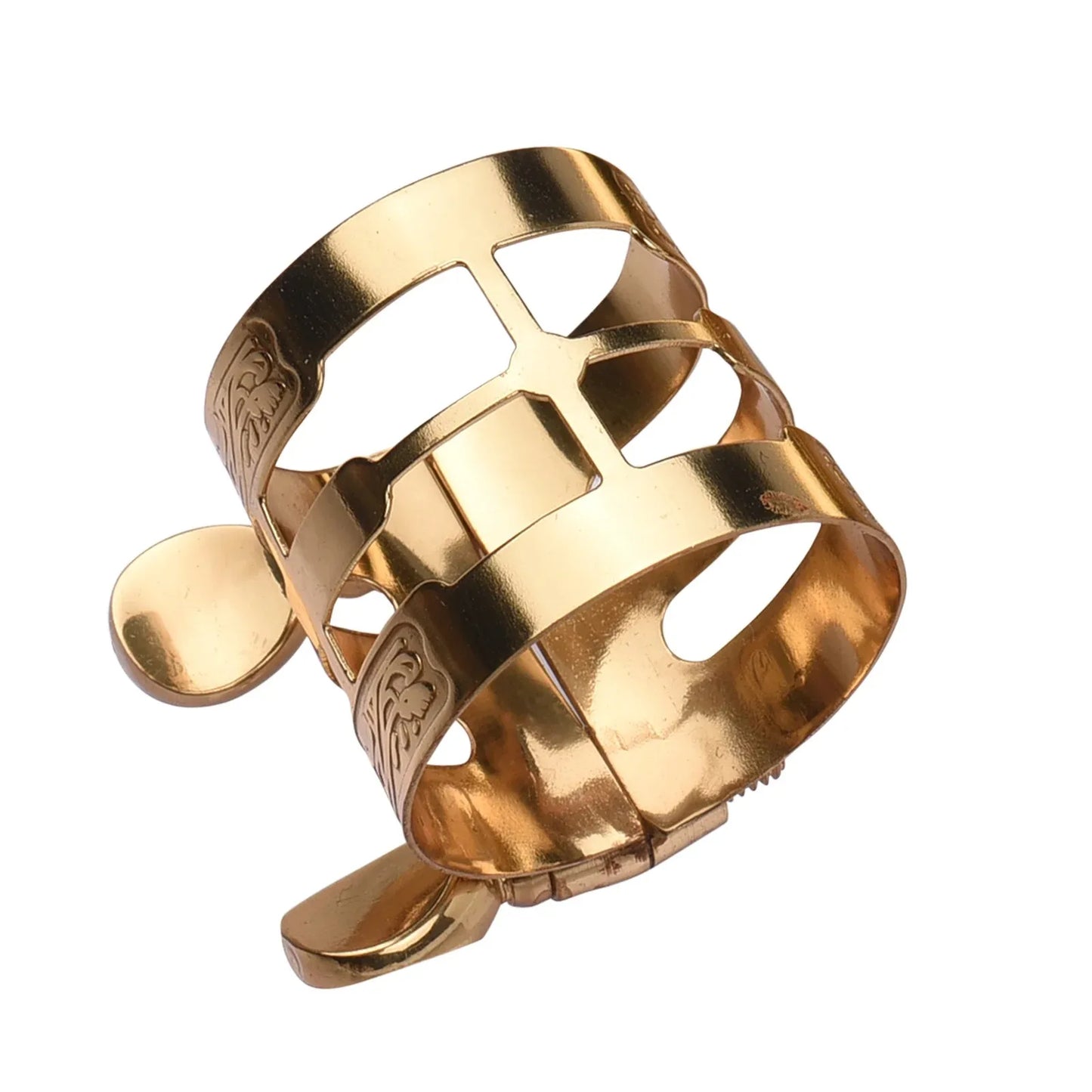 Double Screw Adjustment Saxophone Ligature Compact Durable Sax Ligature Saxophone accessories for Alto Saxophone