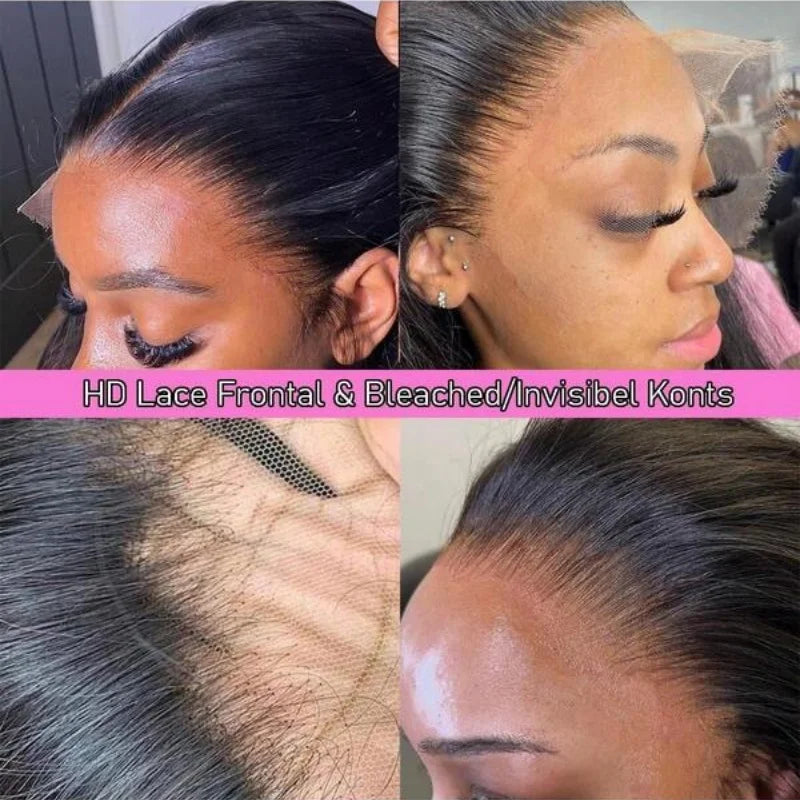 250% Density 42 Inch 13x4 Body Wave Lace Frontal Wigs Human Hair Pre Plucked 13x4 Frontal Wigs Human Hair HD Lace Body Wave Wigs