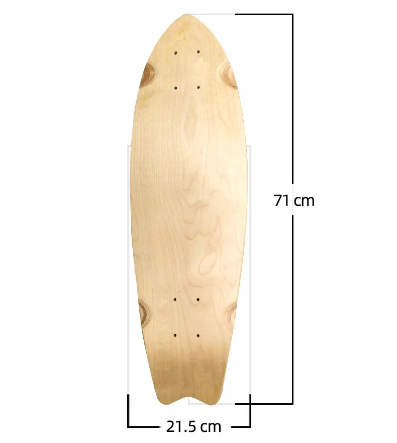 28/30/31/33/36 Inch Skate Board Smooth Maple DIY Skateboard Longboard Blank Land Surfboard Deck Short Board For Outdoor Sports