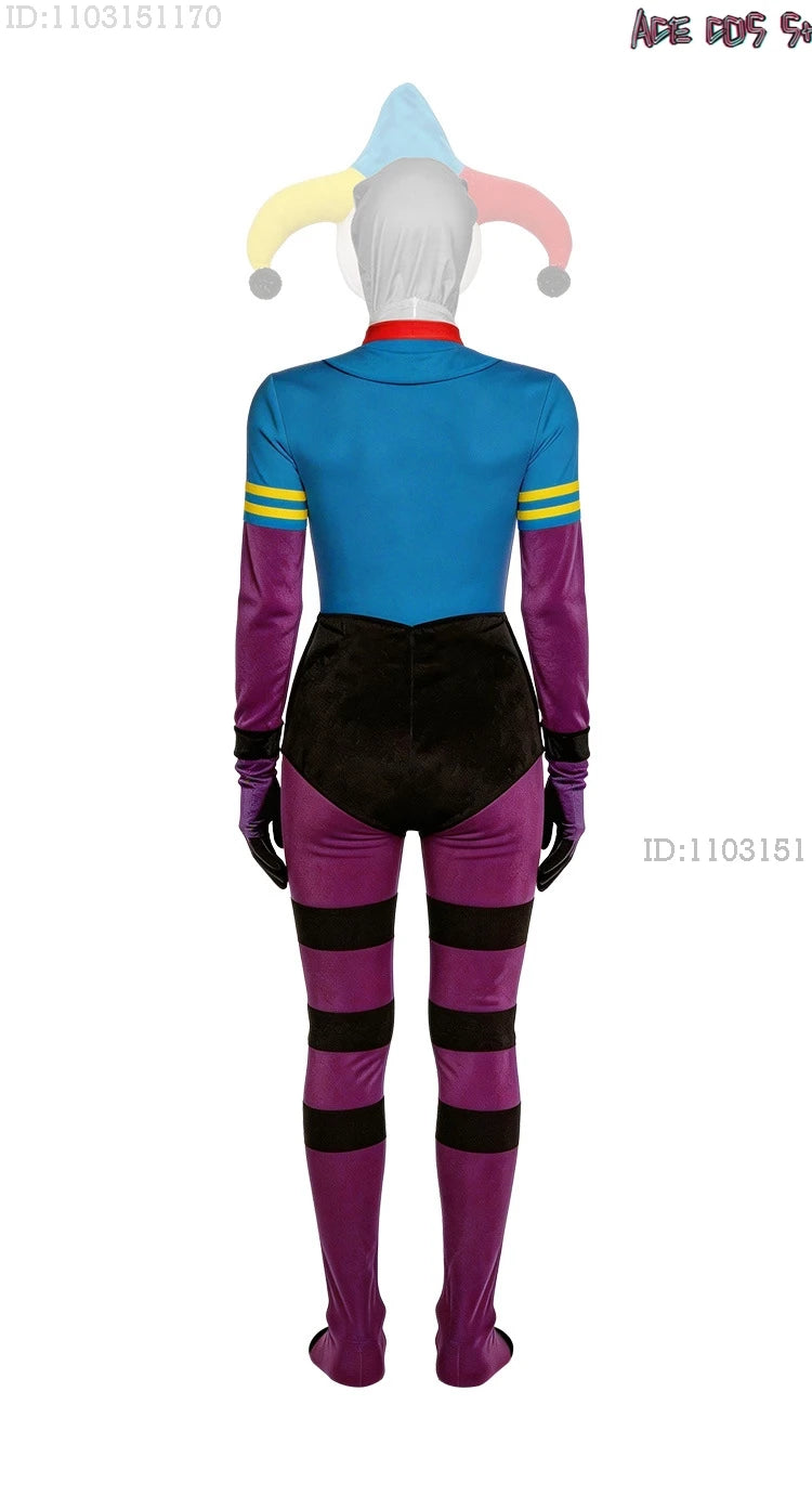 The Cosplay Prototype Costume Hat Horror Game Roleplay Jumpsuit 110-190 Scary Evil Halloween Outfits Clown Monster Zentai