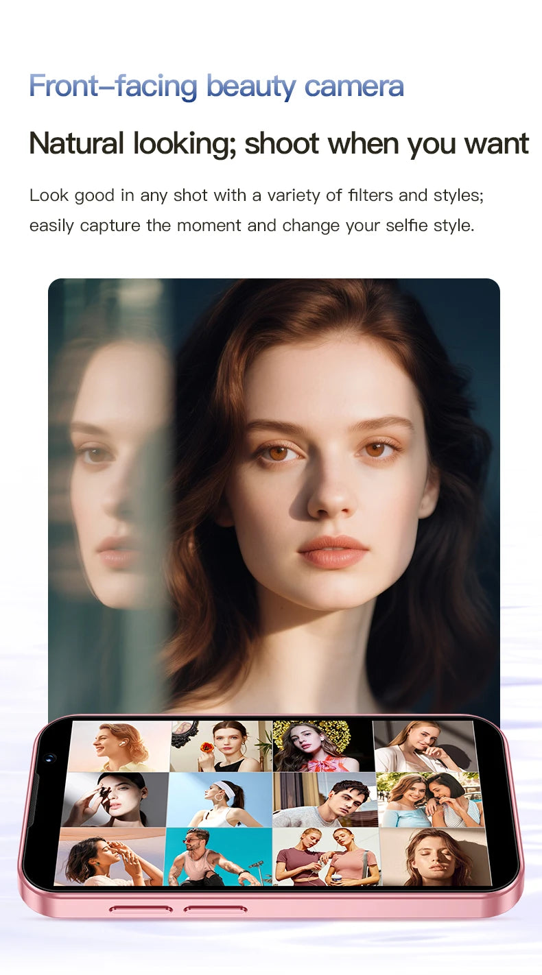 SOYES i17 Mini Smartphone 3.0" Screen 2GB RAM 16GB ROM Dual SIM Standby Dual Camera Android 9.0 Small Mobile Phone