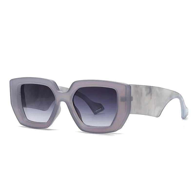 Colorful Square Sunglasses Women Wide Glasses Legs Men Travel Shades Male Female UV400 Gafas Oculos Retro Brand Designer Luxury