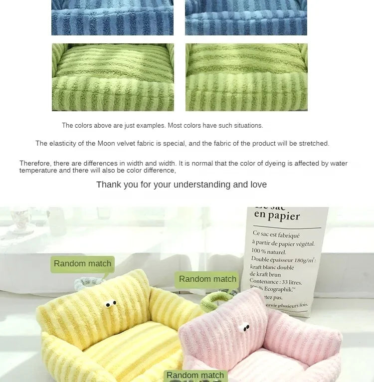 Cushion Winter Bed Puppy Special Sofa Kennel Winter Warm Pet Internet Celebrity Cat Nest Small Dog Dog Sleeping Mat
