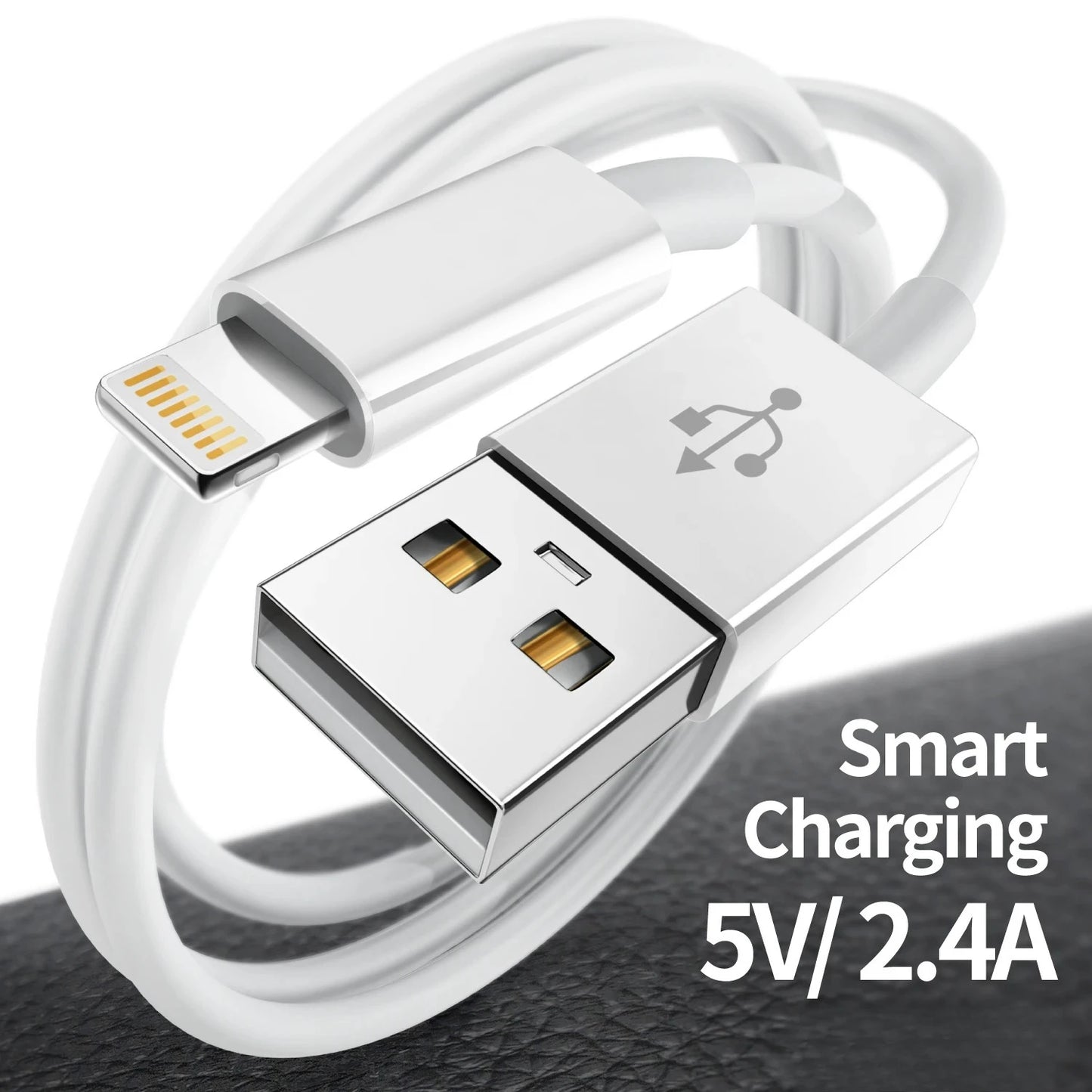 2pcs for iPhone charger cable lightning data cable certified USB A charging cable suitable for iPhone 14 13 12 11