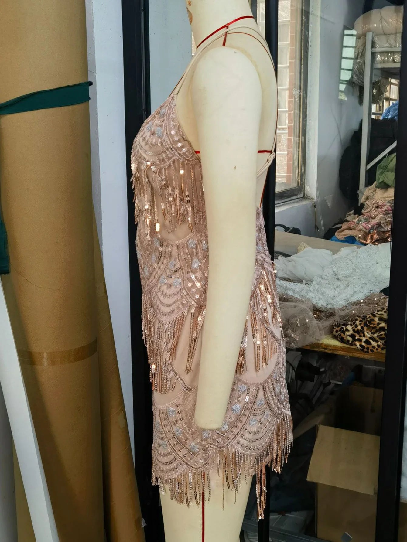 Prom Dress Tassel Spaghetti Strap Women Fashion Sexy Mini Welcome Dress Evening Dresses Elegant Party Club Cocktail Dress HWY240