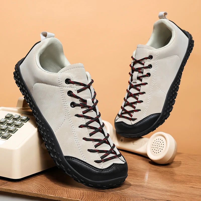 Couple Outdoor Hiking Shoes Slip On Mountaining Shoes Men Wide-Toe-Box Barefoot Shoes for Men Women Walking Shoes Men Sneakers
