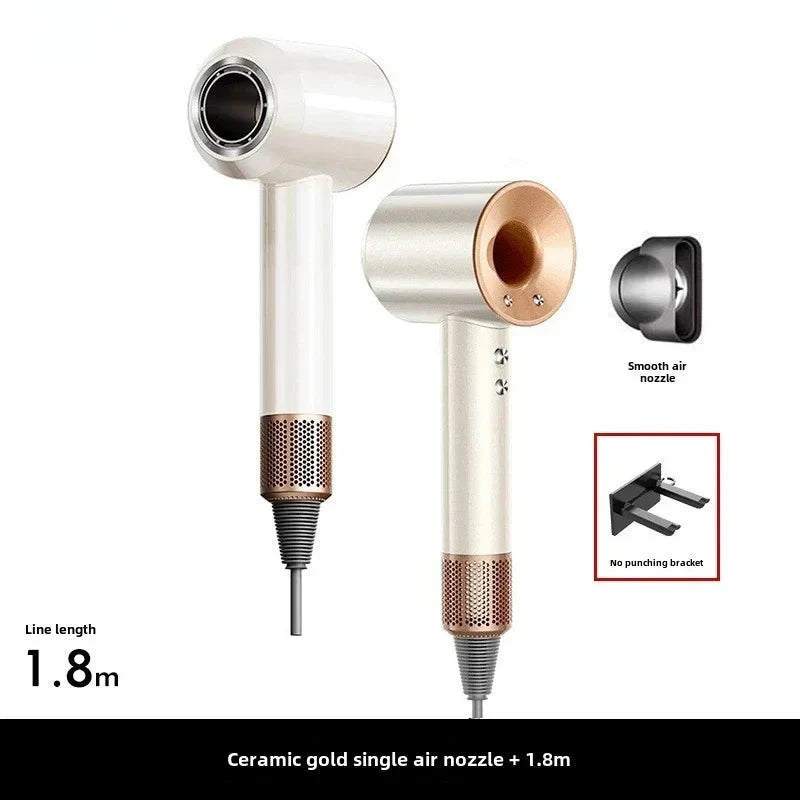 For EU Professional Leafless Hair Dryer, High-Speed Negative Ion 110,000 Rpm, Professional Hair Care, 62M/S Wind, 1600W, Quick