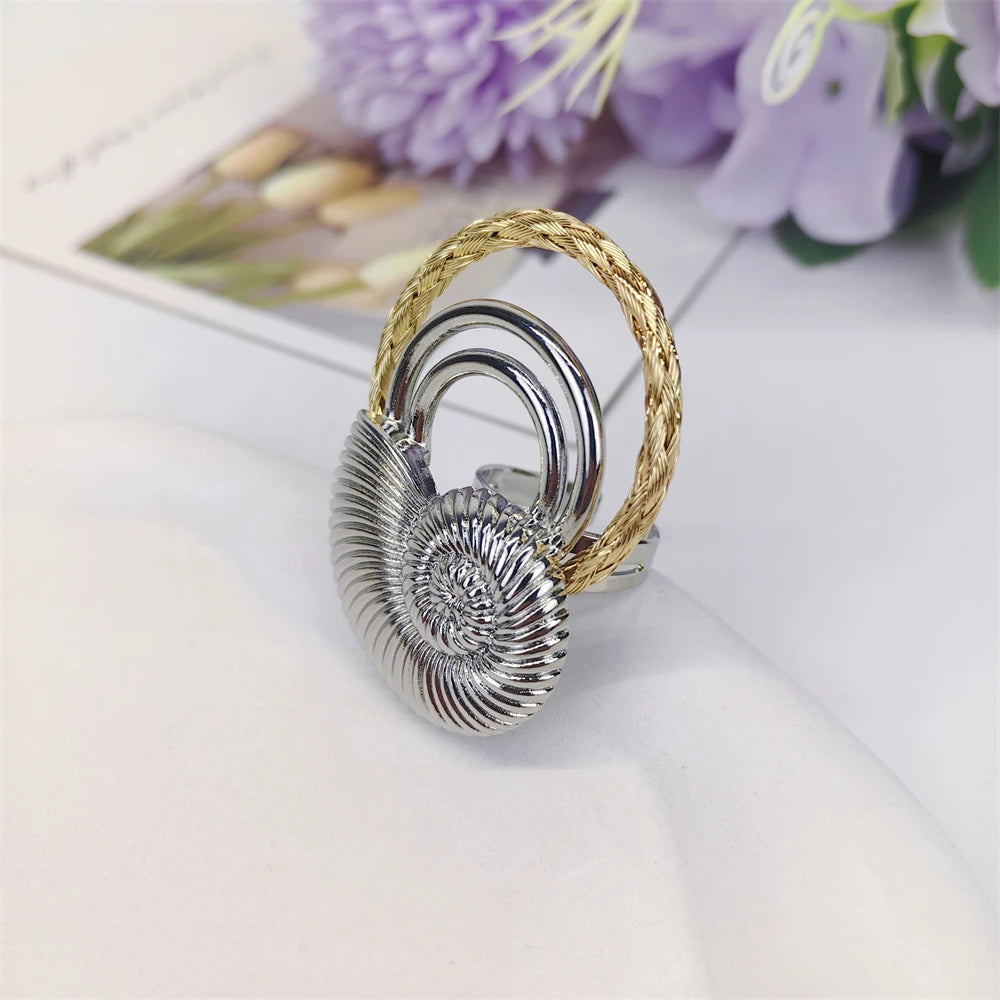 Women Jewelry Set Classic Exaggeration Design Necklace Earrings Bangle And Ring 4PCS Set Jewelry Wedding Party Gift Good Quality
