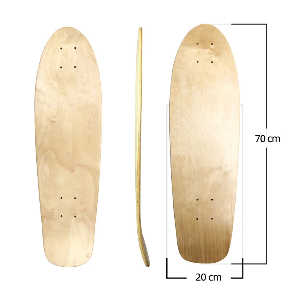 28/30/31/33/36 Inch Skate Board Smooth Maple DIY Skateboard Longboard Blank Land Surfboard Deck Short Board For Outdoor Sports