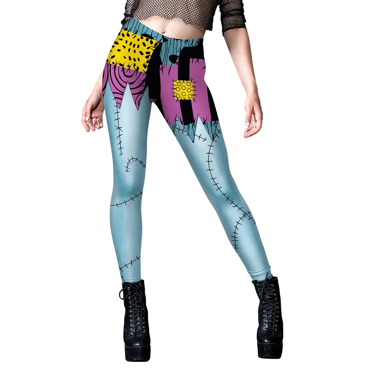 Halloween Cosplay Costume For Women Sally Printed Dresses Party Costume Zenti Carnival Bodysuits Dress Up Female Women Leggings
