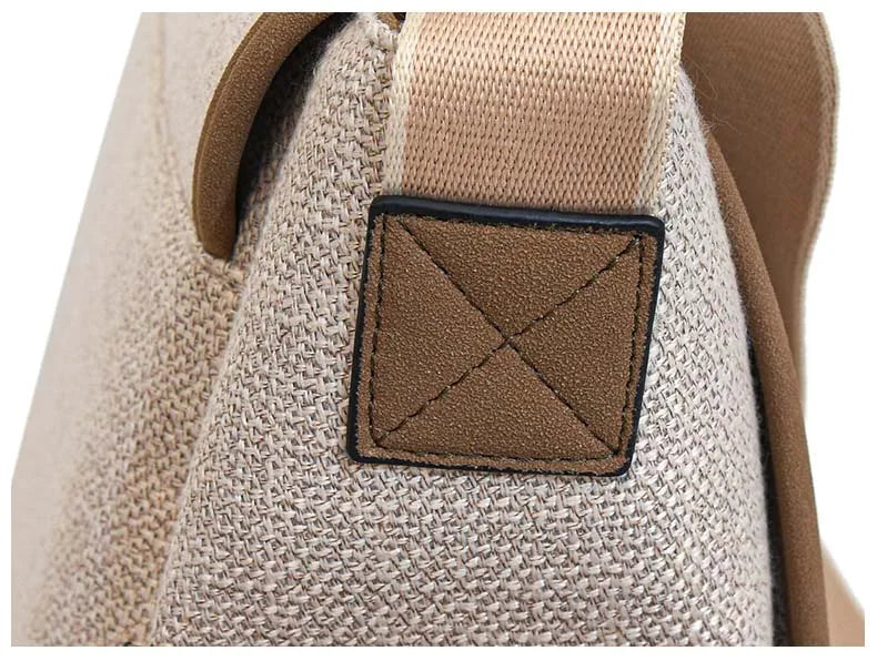 New Women's Large Capacity Canvas Shoulder Bag Casual Tote Handbag Trendy Messenger Bag for Everyday Use