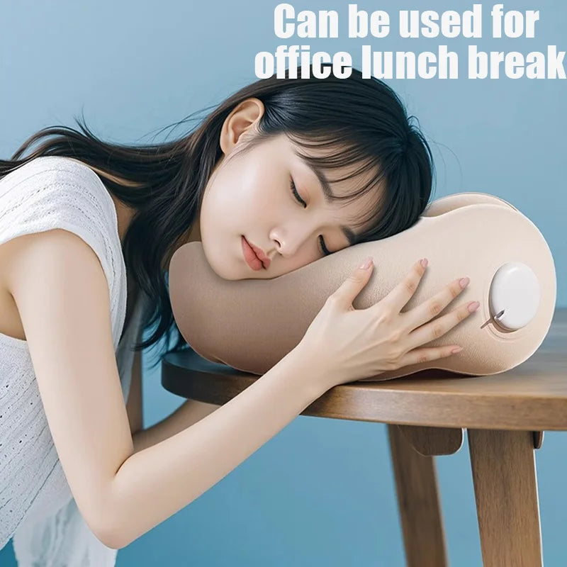 Travel Pillow Inflatable U-Shape Neck Pillow Portable Cervical Orthopedic Protection Airplane Neck Pillows Travel Essentials