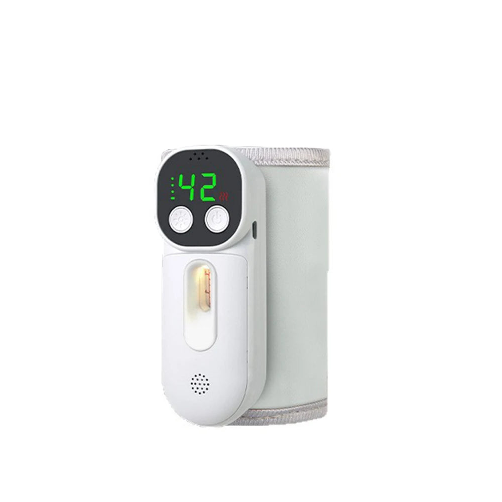 JUSTLANG Smart Voice Control Baby Bottle Warmer 7 Heat Level 8000mAh Multifunction Breast Milk Warmer Accurate Temperature