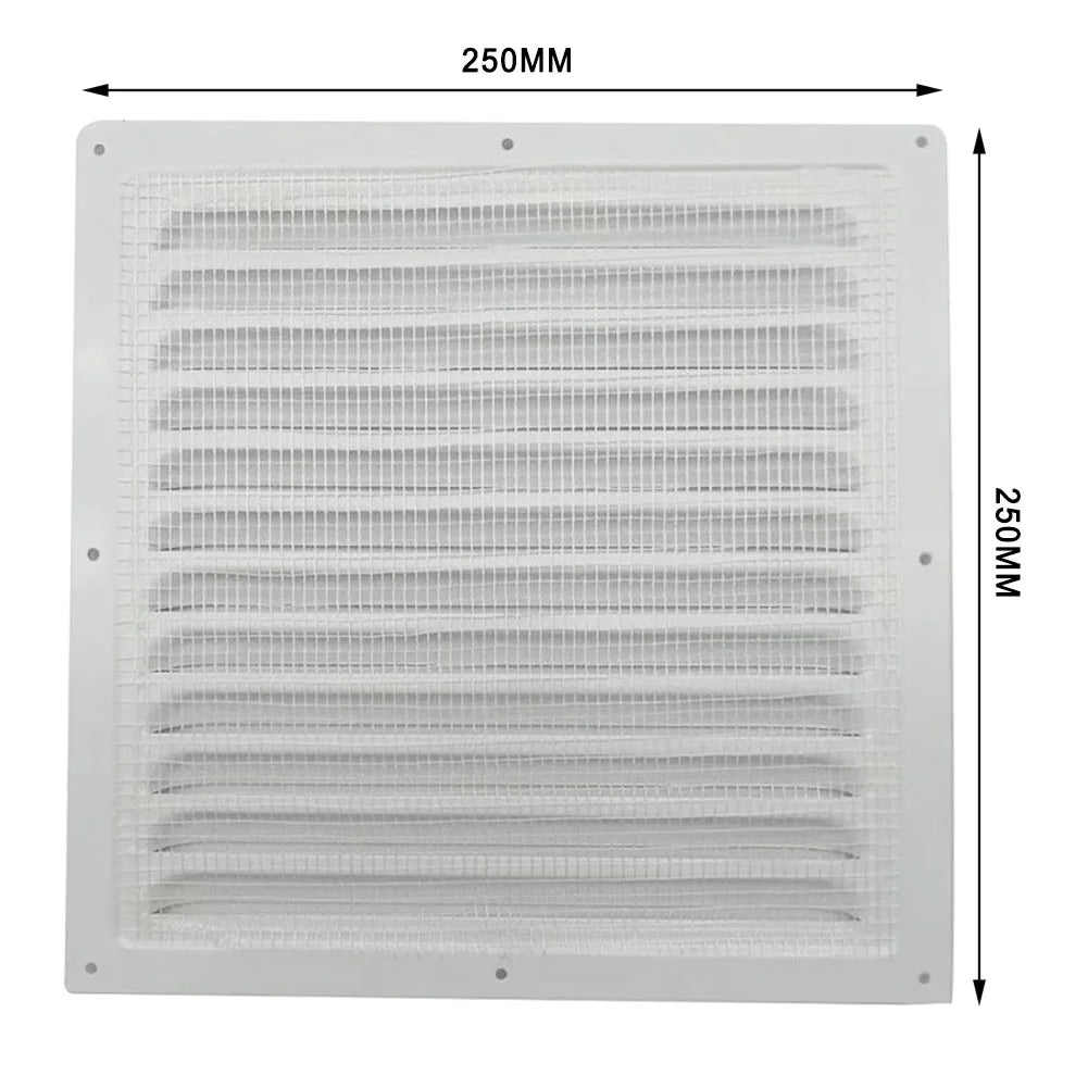 Air Vent Grille Ventilation Cover Metal Square Vent Insect Screen Cover Aluminum Vents Plate Louver Air Outlet Fresh System