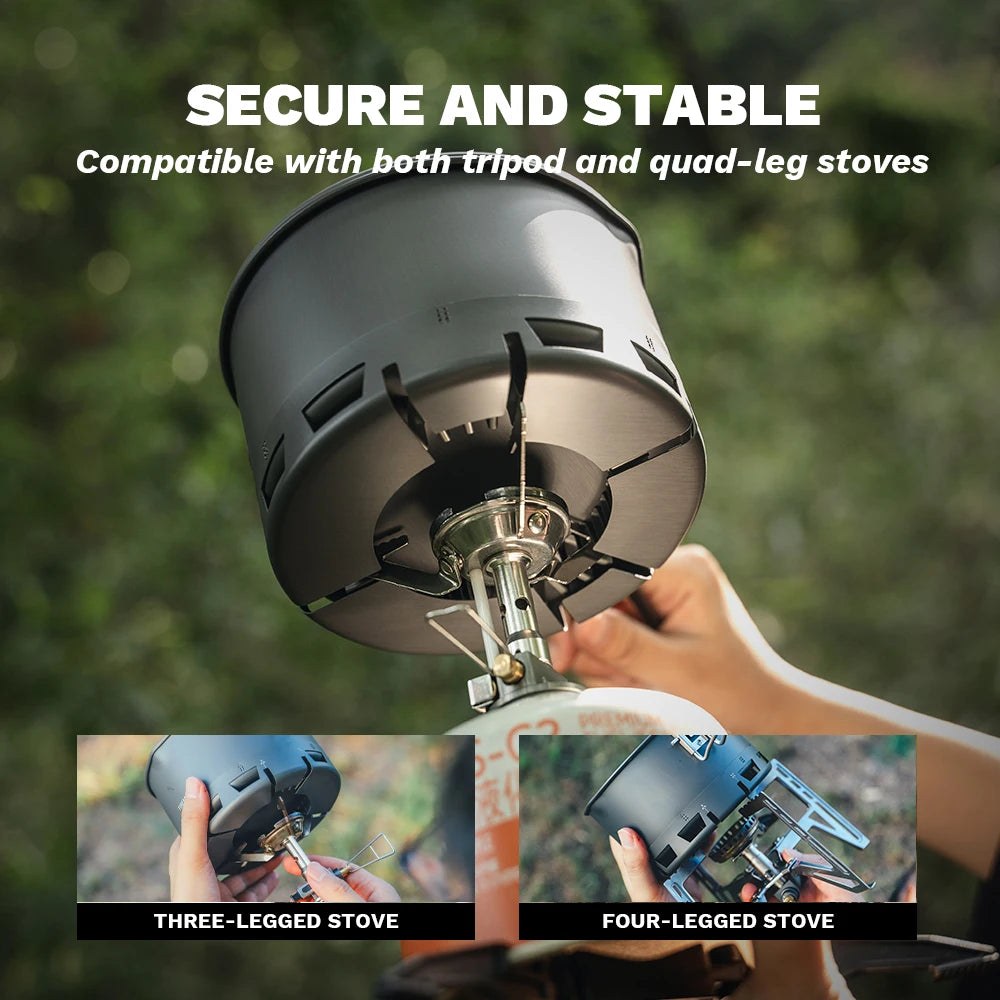 Fire-Maple Petrel Ramen Pot Ultralight Heat Exchanger Lightweight Portable Pot for Hiking Travel Camping Backpacking