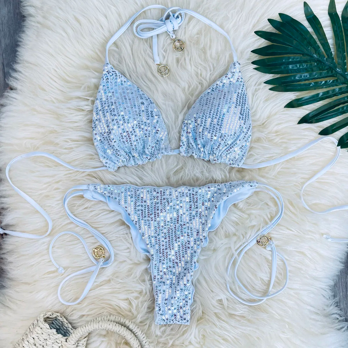 Sequins S - L  Glitter Shiny Bikini Women Swimwear Female Swimsuit Two-pieces Bikini set Brazilian Bather Bathing Suit Swim 2026