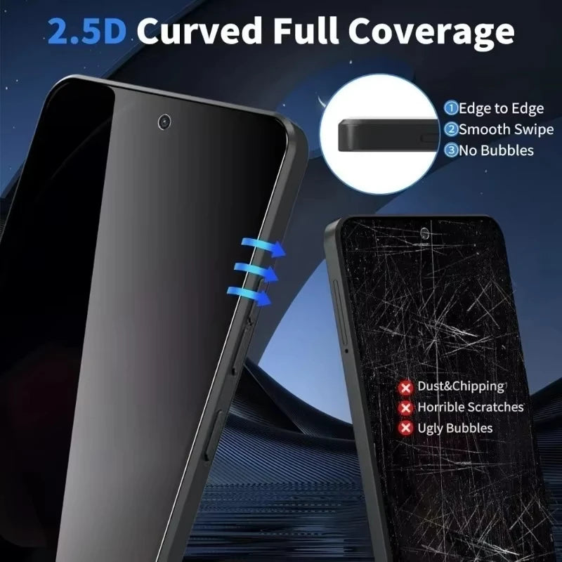 1-5PCS Privacy Screen Protectors For Redmi Note 15 Pro 5G 14 13 12 11 10 11S 10S Tempered Glass For Redmi 15C 14C 13C 12C 10C A3