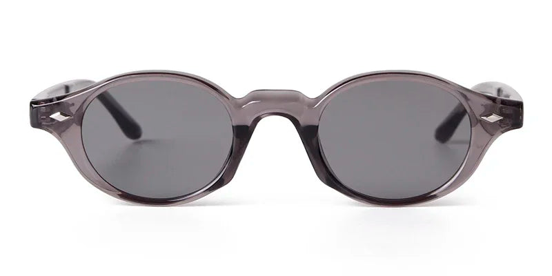 Retro Small Oval Sunglasses Women Brand Design Rivet Blue Tortoise Shell Sun Glasses Outdoor Men Shades Female UV Oculos De Sol