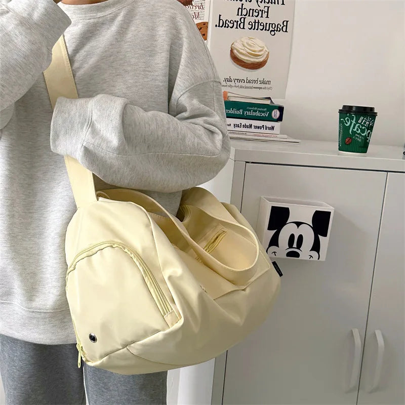 Large Crossbody Travel Tote Bags for Women 2024 Canvas Shoulder Messenger Bag Sports Yoga Satchels Fashion Woman Handbag