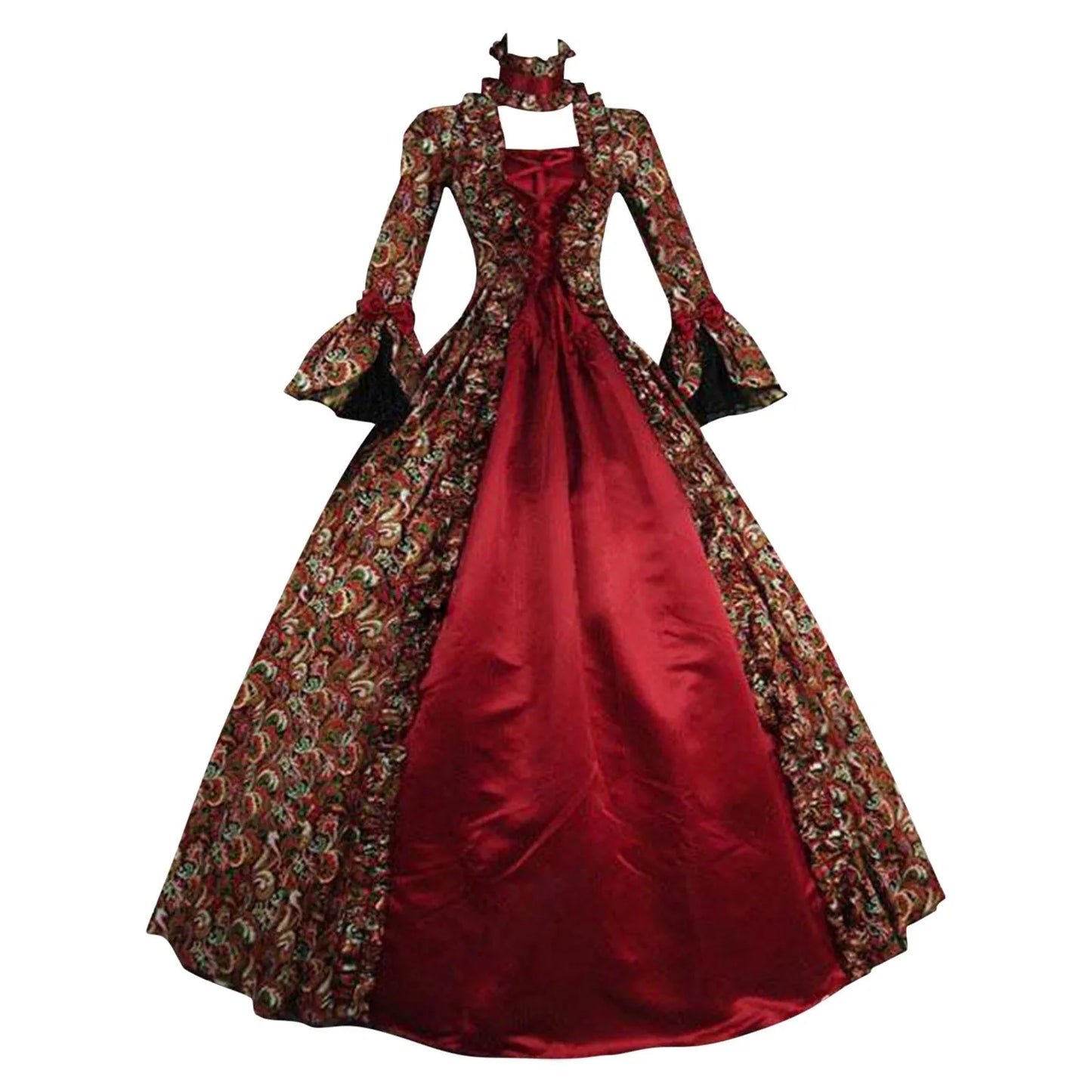 Medieval Hood Green Cocktail Dress Vintage Party Costume Masquerade Prom Dress Floor Sexy Anime Cosplay Costumes Vestidos