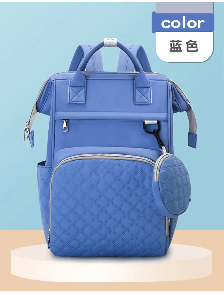 Diaper Bag Backpack Baby Essentials Travel Tote Multifunction Waterproof with Changing Station Pad Stroller Straps Big for Mommy