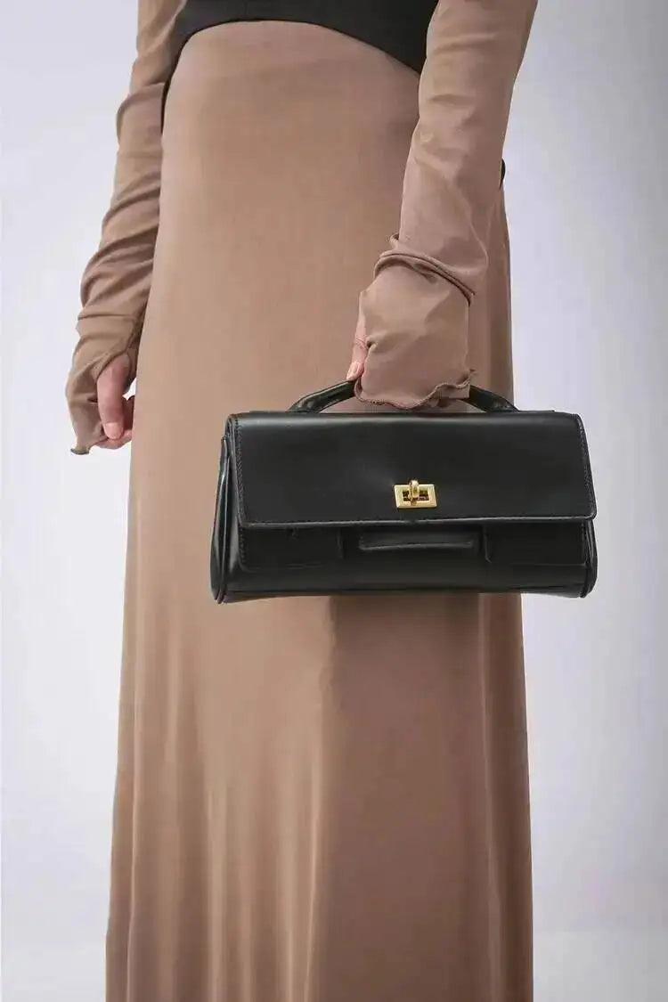 2025 New Luxury Design Top-Handle Bag For Women Evening Handbag Long Purse Solid Color Pu Shoulder Bags Fashionable Outfits