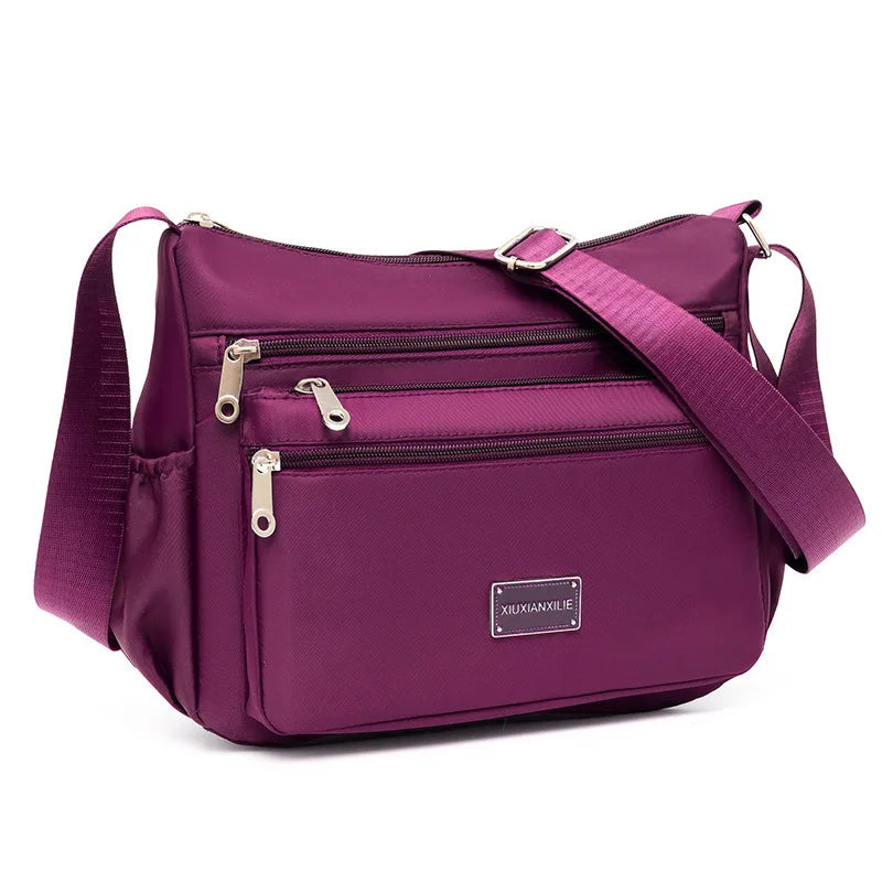 2025 Bag Women's Large Capacity Shoulder Bag Waterproof and Wear Resistant Multi Pocket Commuter Leisure Outdoor Crossbody Bag
