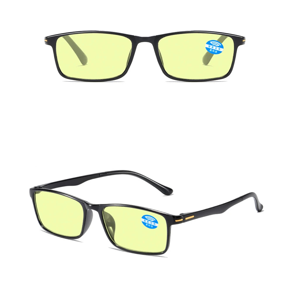 Smart Automatic Zoom Eyeglasses Anti-Blue Light Reading Glasses Men Women Optical Spectacle Intelligent zoom+1.0 to+6.0 Eyeglass