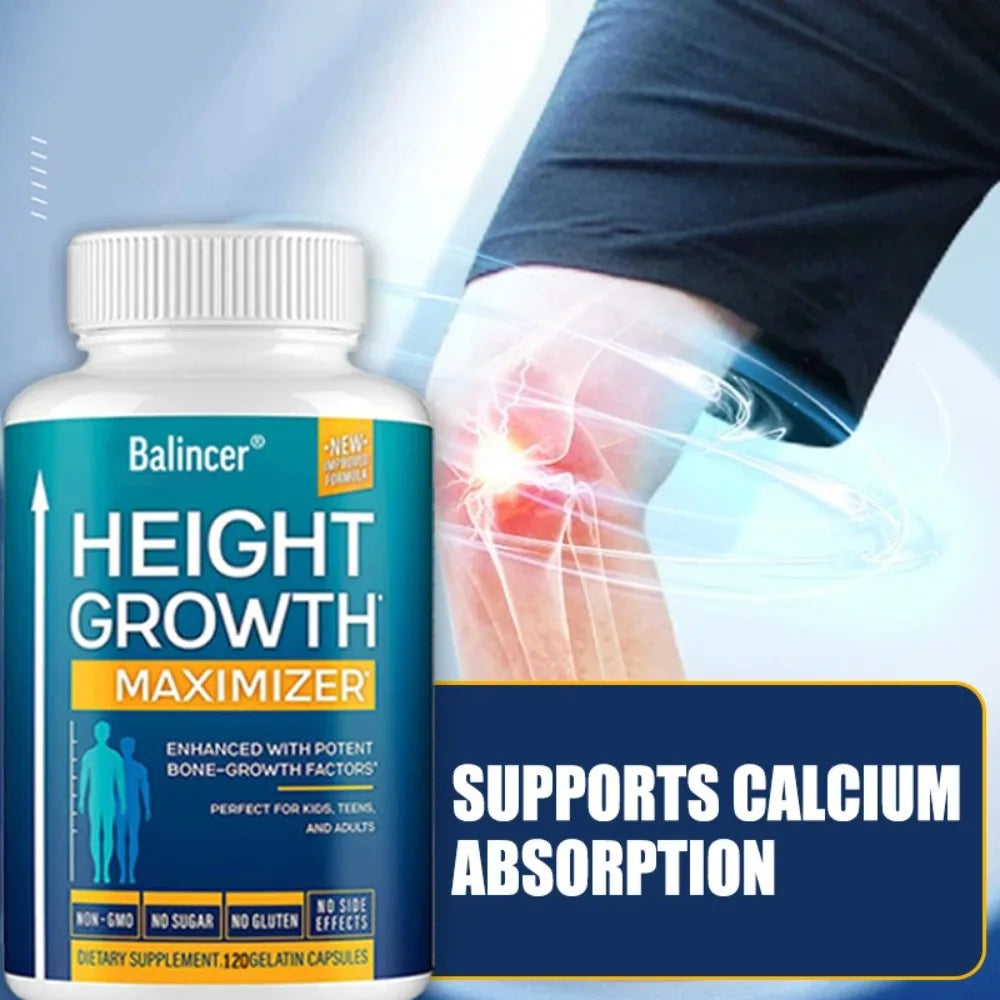 Natural Height Growth Maximizer for Kids, Teens and Adults - Promotes Bone Growth, Helps Natural Height Growth