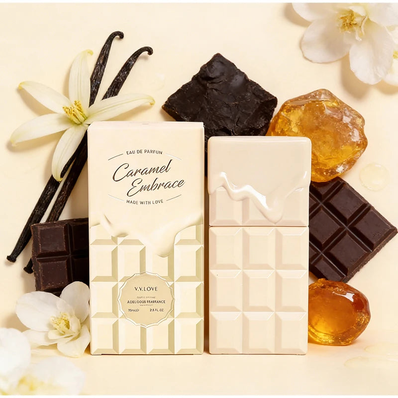 75ml High-end Chocolate Perfume Lasting Rich Vanilla Chocolate Caramel Nutty Gourmet Fragrance Sweet Girlish Eau De Toilette New