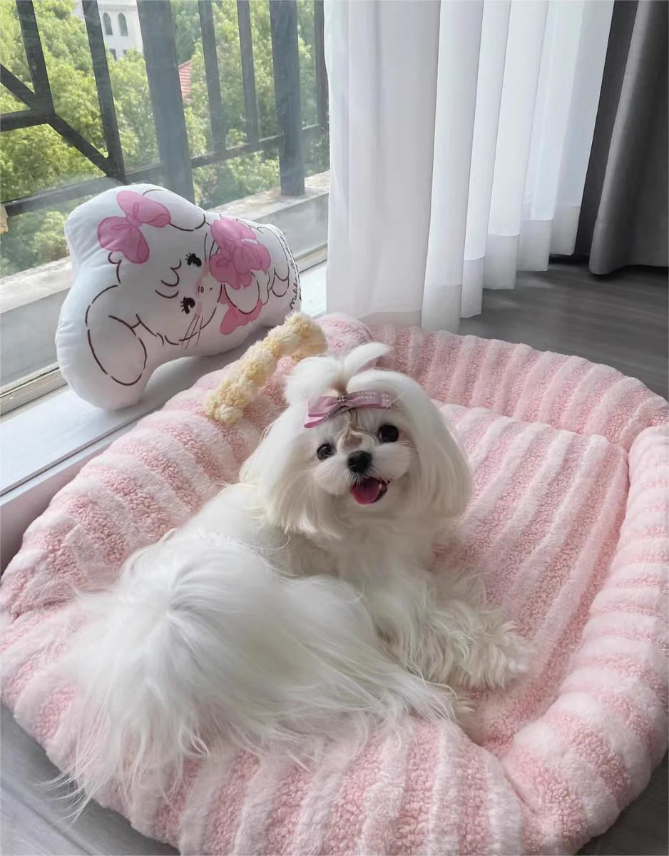 Cushion Winter Bed Puppy Special Sofa Kennel Winter Warm Pet Internet Celebrity Cat Nest Small Dog Dog Sleeping Mat