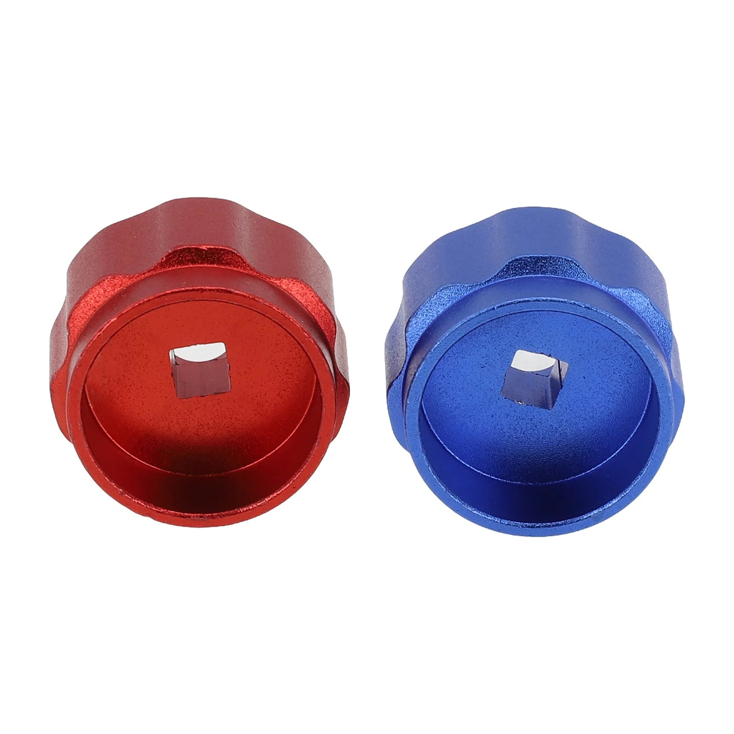 2pc Faucet Handles Manifold Gauges Knob Round Wheel Tap Handle Aluminum Alloy For Air Conditioner Diverter Meter