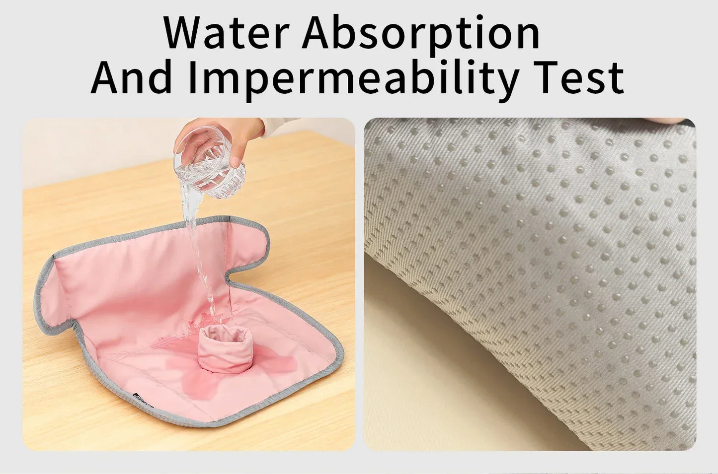 Safety Non-Slip Seat Protective Mat 3Layer Waterproof Stroller Cushion Skin-friendly Child Car Seat Multi-functional Diaper Pad